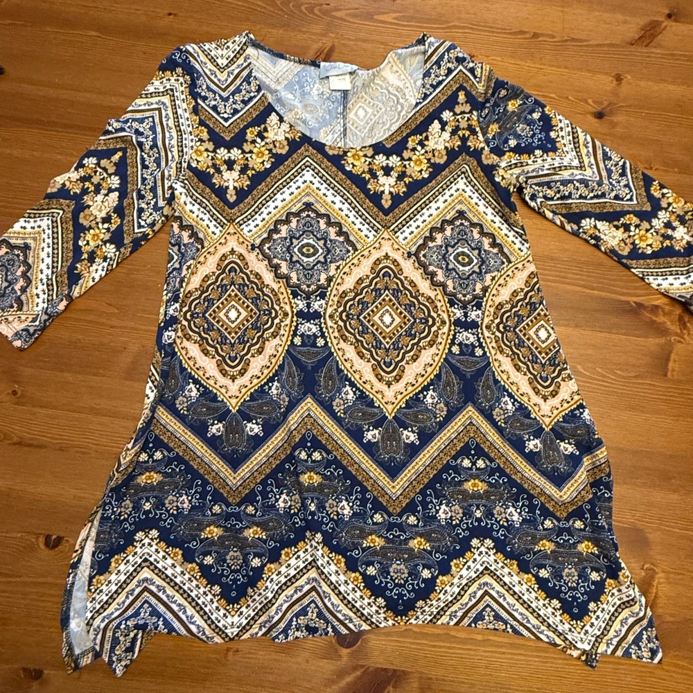 Boho Geometric Pattern Tunic